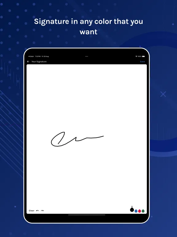ภาพหน้าจอของ eSign Electronic Signature Doc iPad 