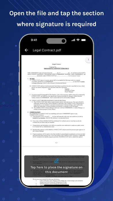ภาพหน้าจอของ eSign Electronic Signature Doc