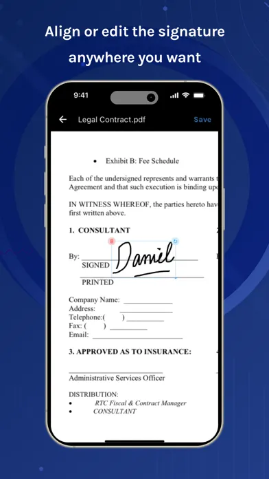 ภาพหน้าจอของ eSign Electronic Signature Doc