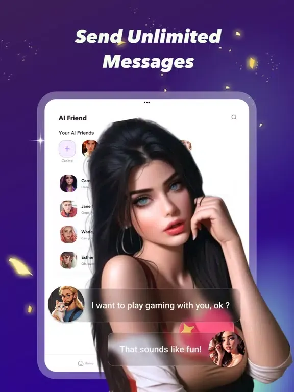 AI Friend: AI Chat&Roleplay iPad  Ekran Görüntüleri