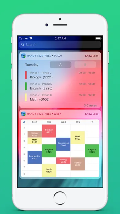 Handy Timetable スクリーンショット