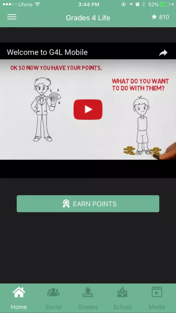 Captures d'écran de G4L Social Rewards