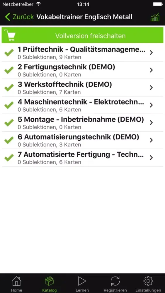 Vokabeltrainer Englisch Metall Ekran Görüntüleri