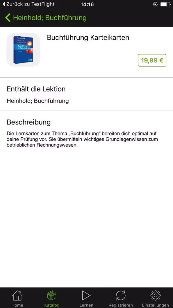 Buchführung Karteikarten Screenshots
