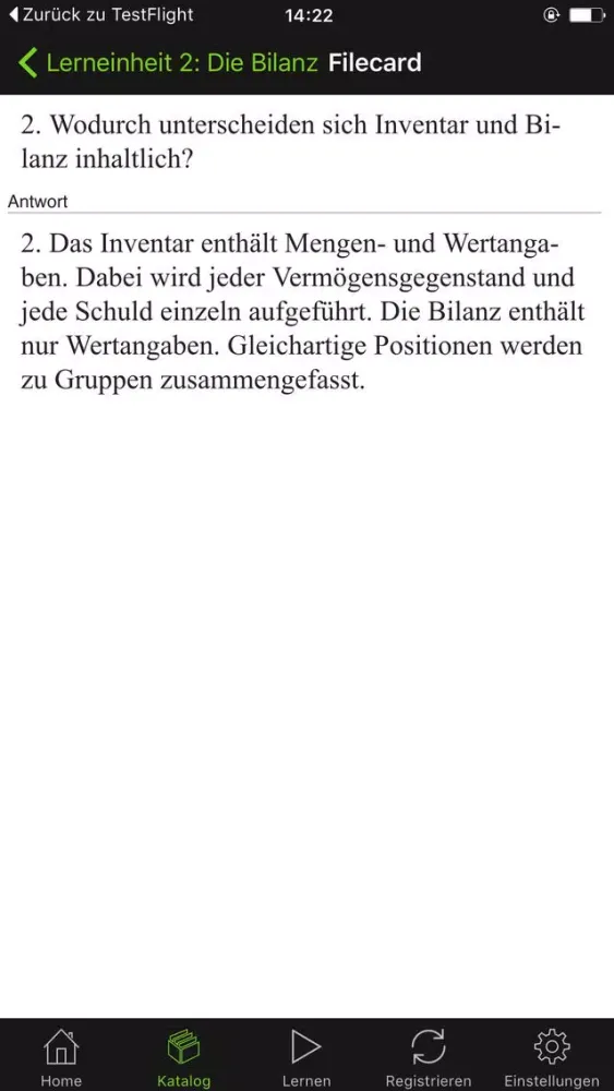 Buchführung Karteikarten Screenshots