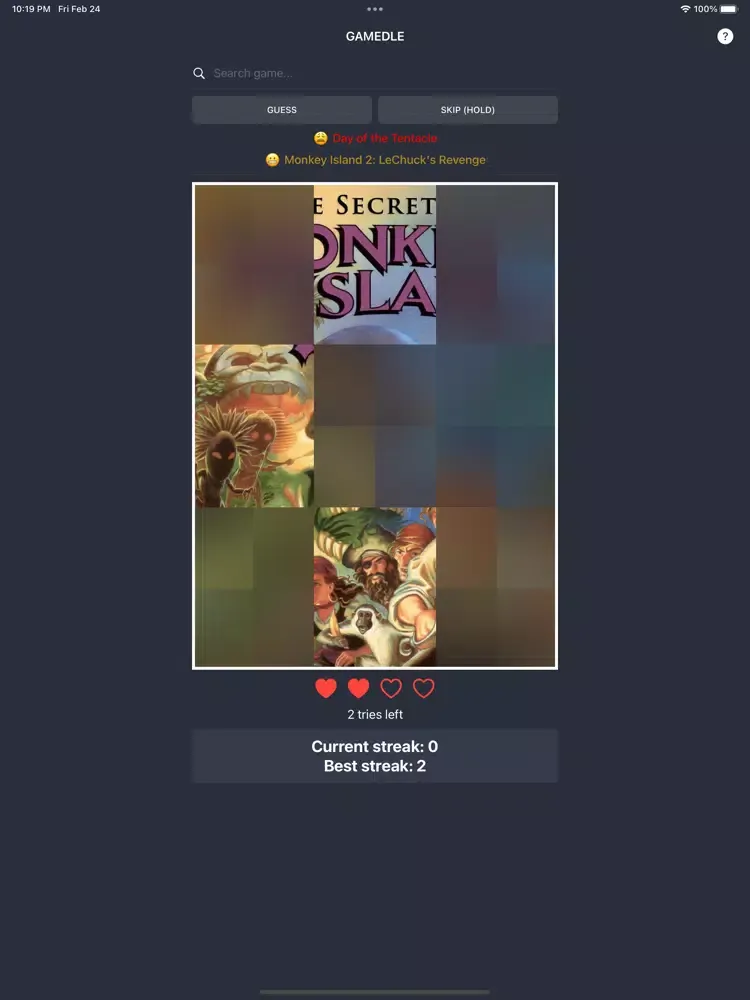 VideoGamedle iPad  স্ক্রিনশট