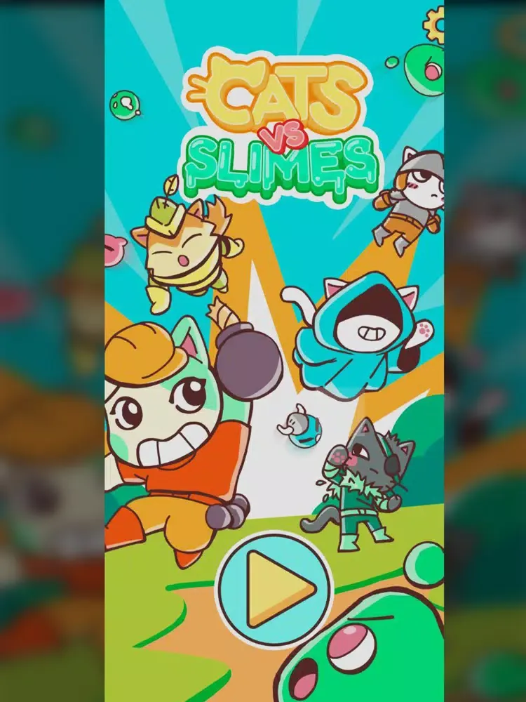 Tangkapan skrin Cats Vs Slimes iPad 