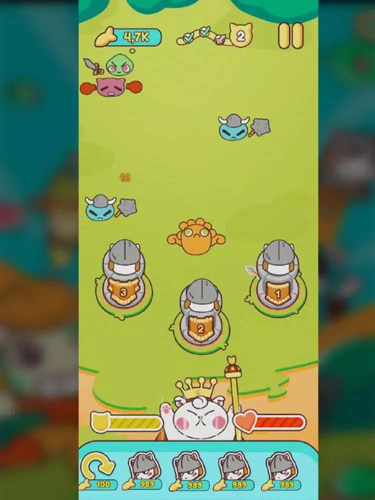 Tangkapan skrin Cats Vs Slimes iPad 