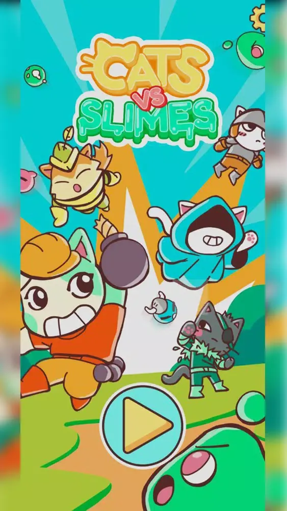 Tangkapan skrin Cats Vs Slimes