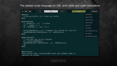 Mozaic Plugin Workshop スクリーンショット
