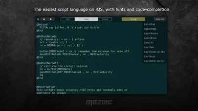 Mozaic Plugin Workshop Screenshots