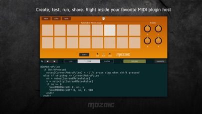 Mozaic Plugin Workshop スクリーンショット
