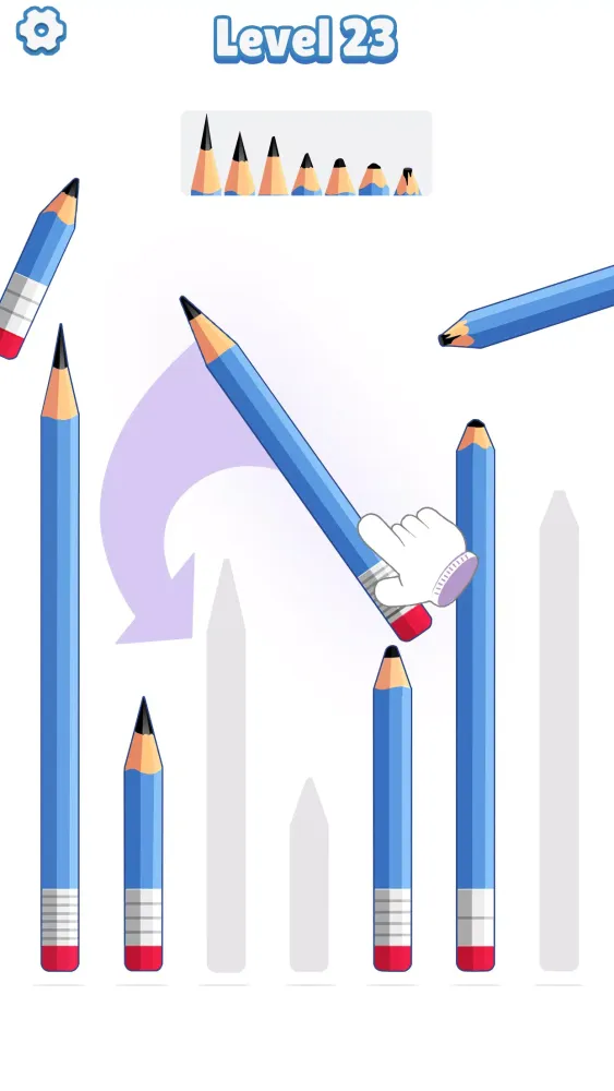 SatisFect: Sorting Challenge Screenshots