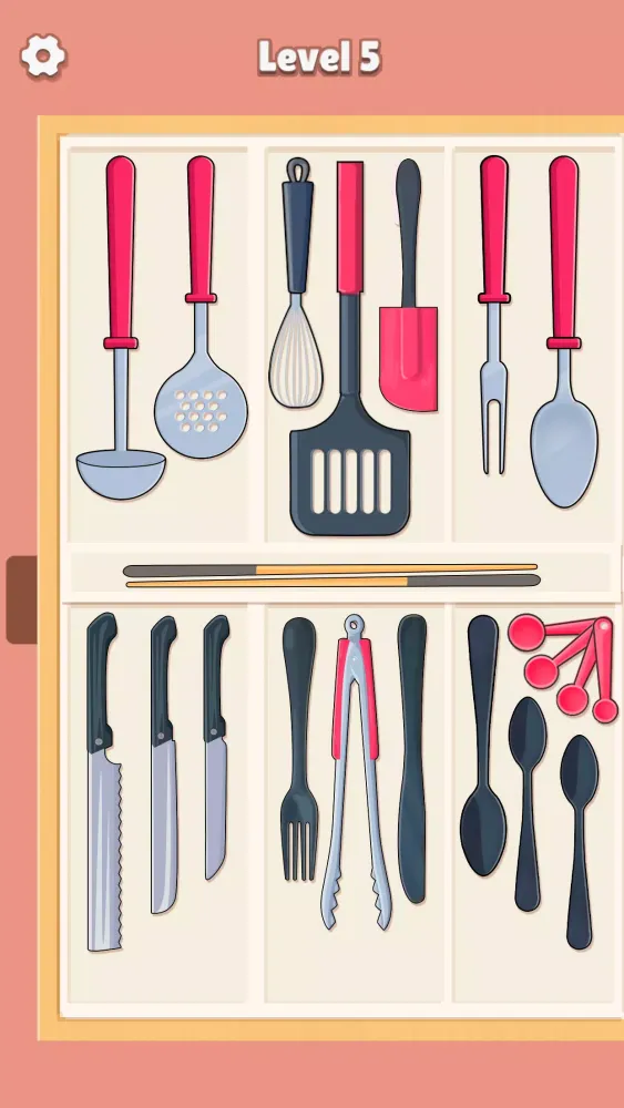 SatisFect: Sorting Challenge Screenshots