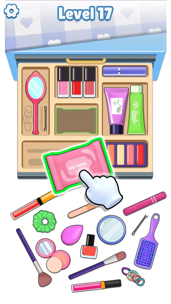 SatisFect: Sorting Challenge Screenshots