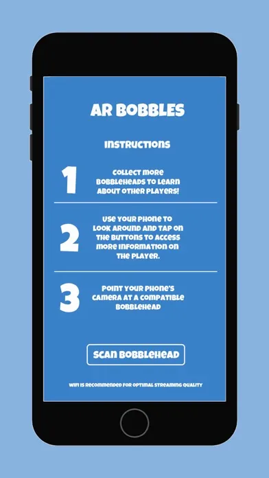 Capturas de tela do AR Bobbles