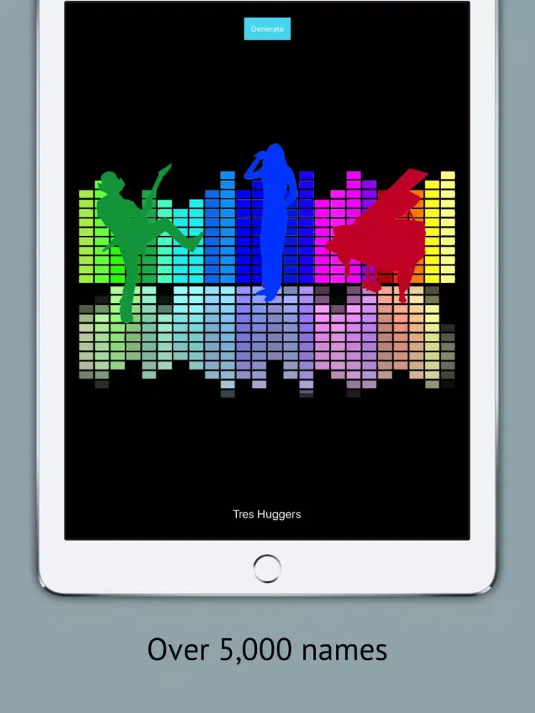Band Name Generator, The Free Band Name Creator iPad 應用截圖