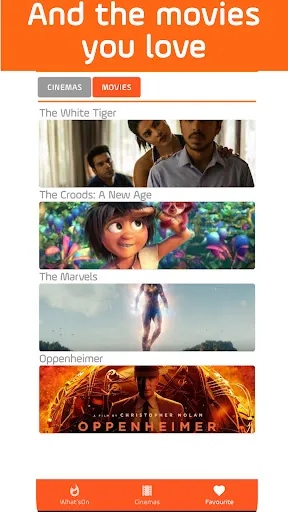 CinemApp - Cinema Showtimes Screenshots