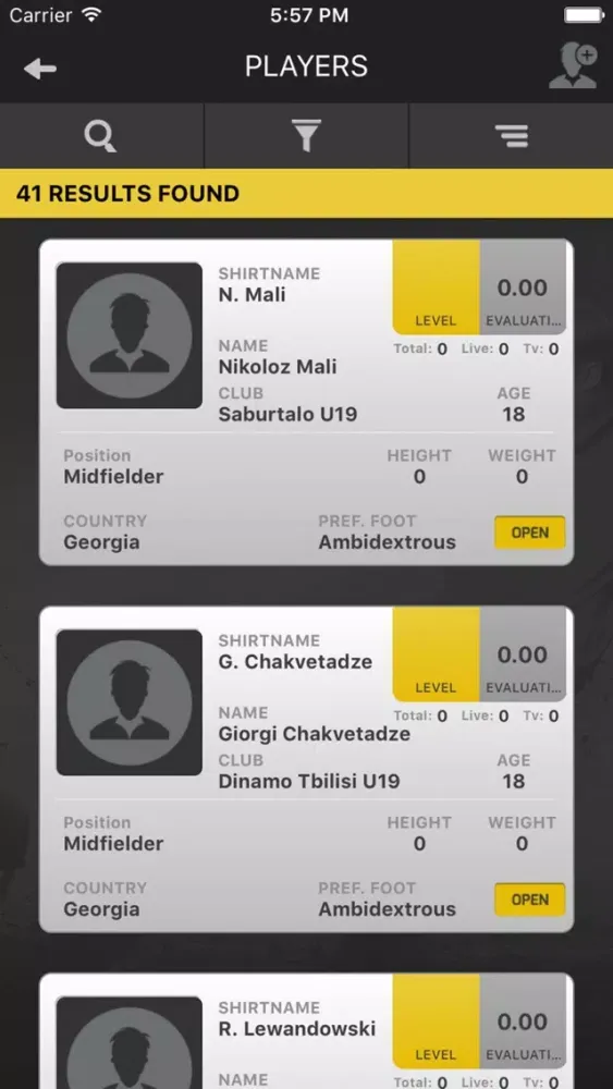 Scouting System Pro Mobile Screenshots