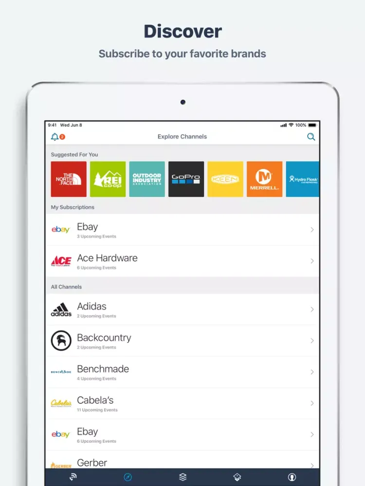 Скриншоты Brandlive iPad 