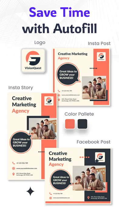 Zrzuty ekranu Graphic Design & Flyer Maker
