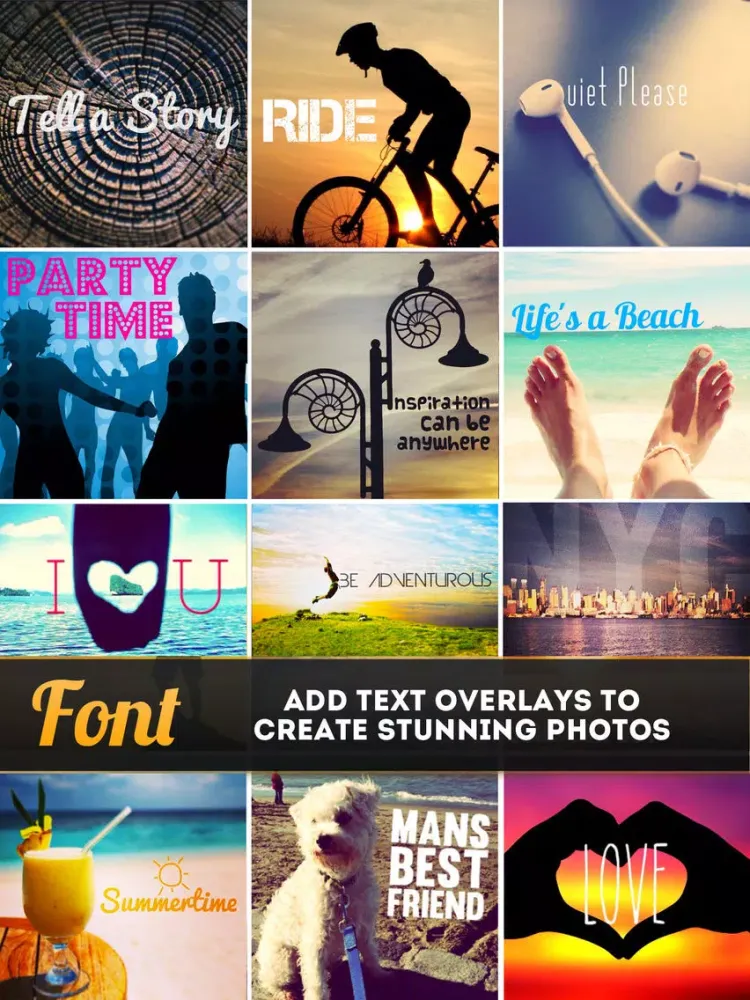ภาพหน้าจอของ Font Free - Text Overlay for Photos iPad 