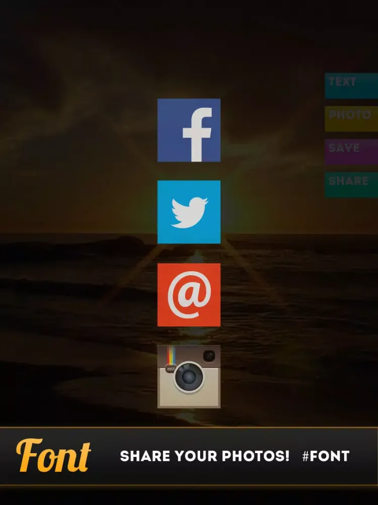 ภาพหน้าจอของ Font Free - Text Overlay for Photos iPad 