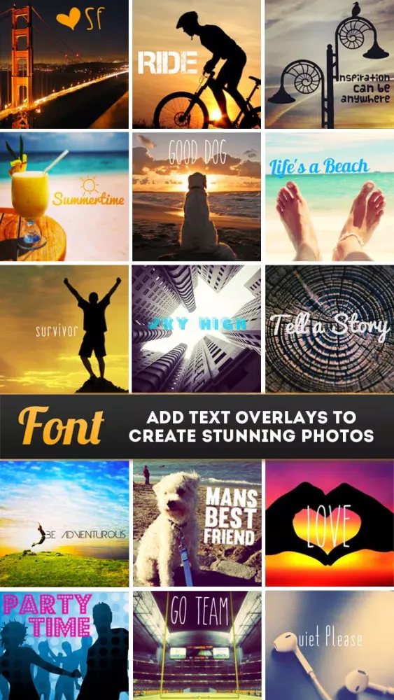 ภาพหน้าจอของ Font Free - Text Overlay for Photos