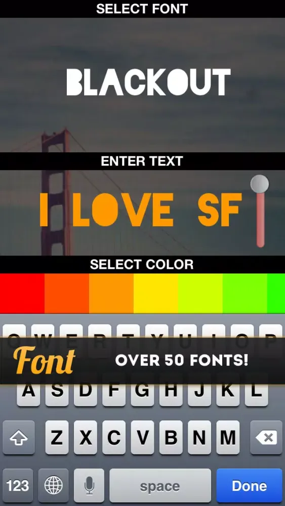 ภาพหน้าจอของ Font Free - Text Overlay for Photos