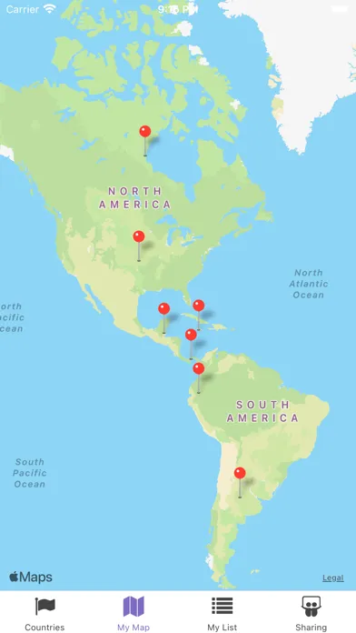 Captures d'écran de Travel Tracker - Where Next?