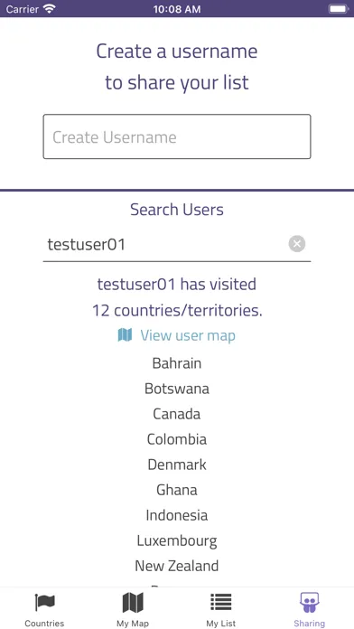 Captures d'écran de Travel Tracker - Where Next?