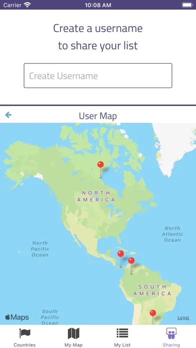 Captures d'écran de Travel Tracker - Where Next?