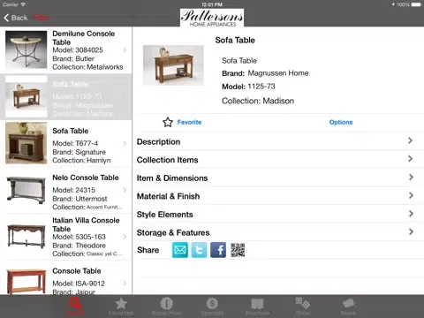 Captures d'écran de BrandSource Dealers iPad 