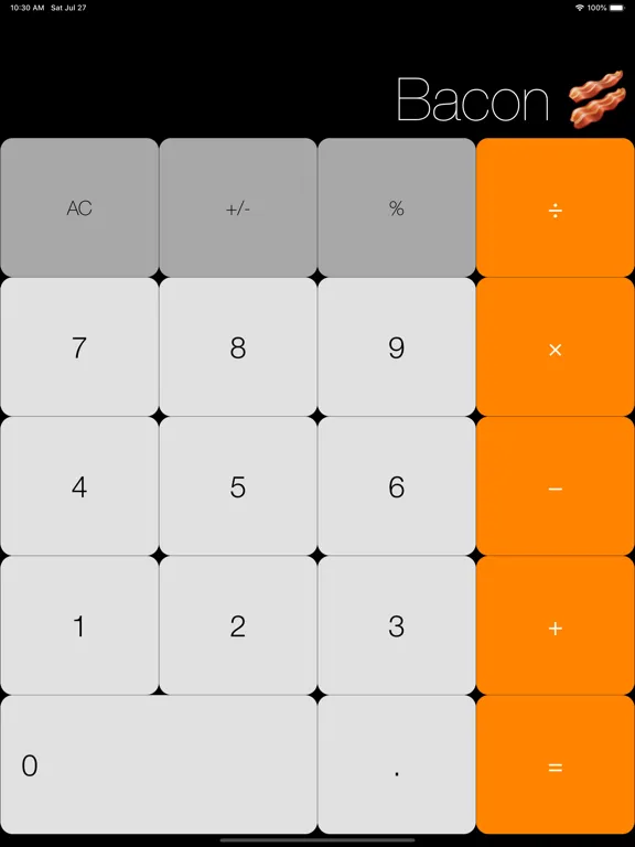 Tangkapan layar Joke Calculator iPad 