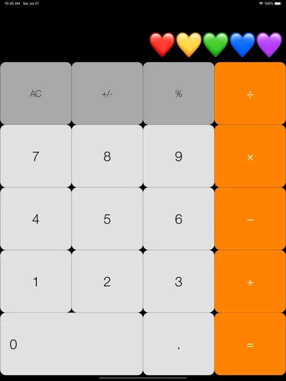Tangkapan layar Joke Calculator iPad 