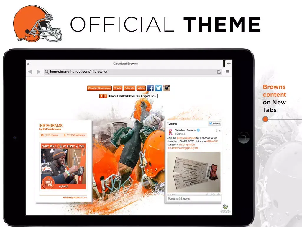 Browns Web iPad  Screenshots