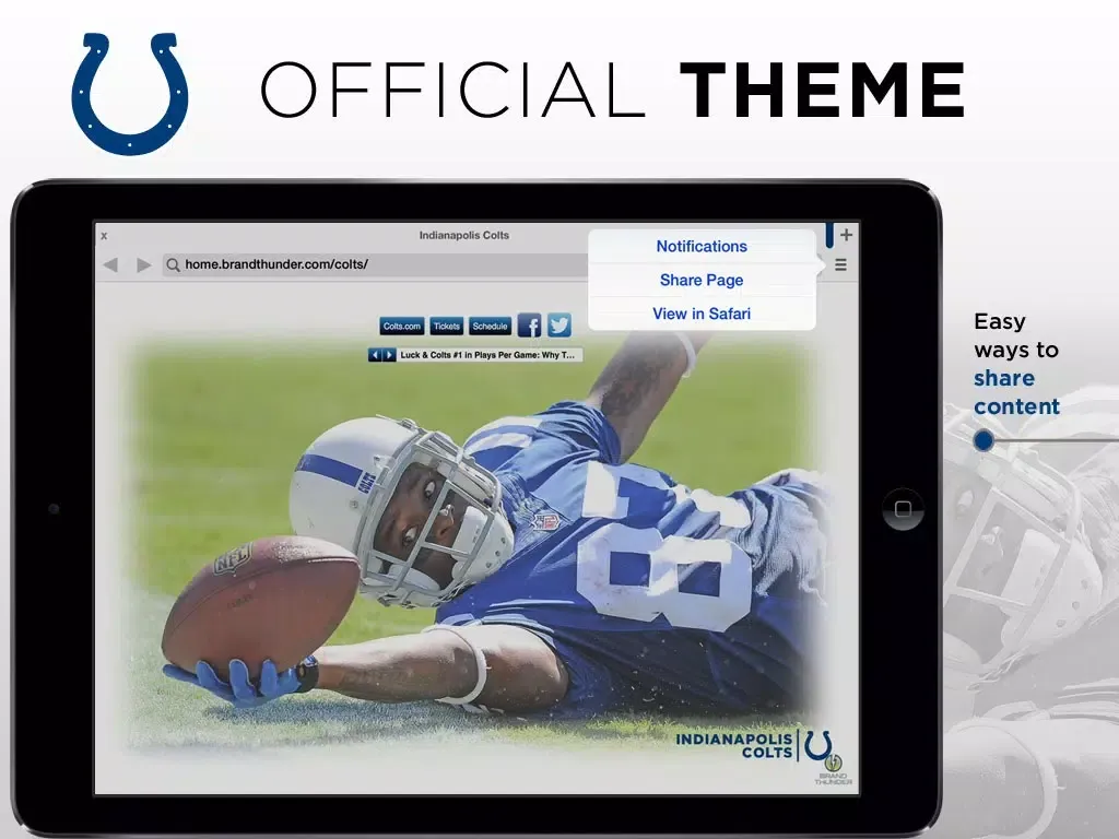 MyWeb - Colts Edition iPad  Ekran Görüntüleri