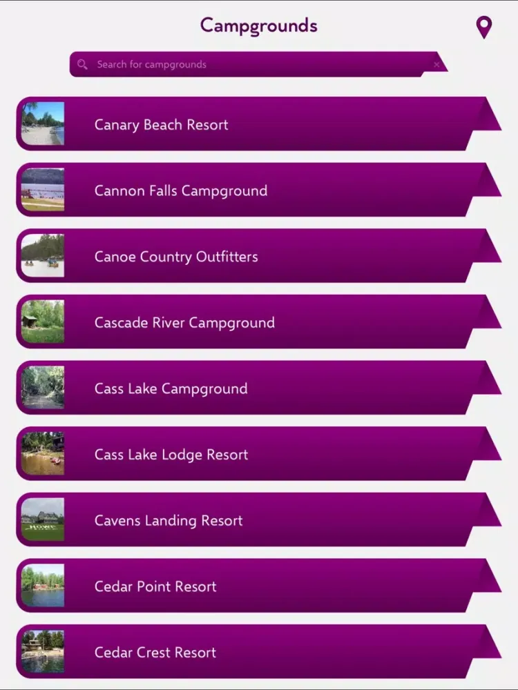 Скриншоты Minnesota Campgrounds Guide iPad 