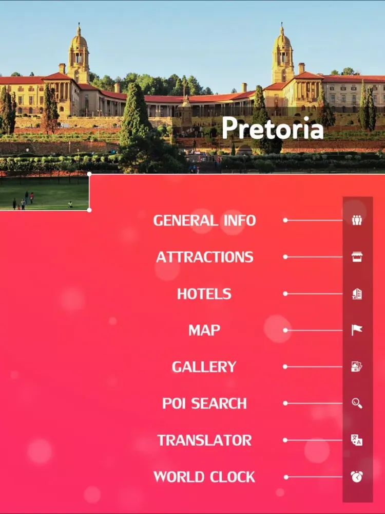 تصاویر Pretoria Offline Travel Guide iPad 