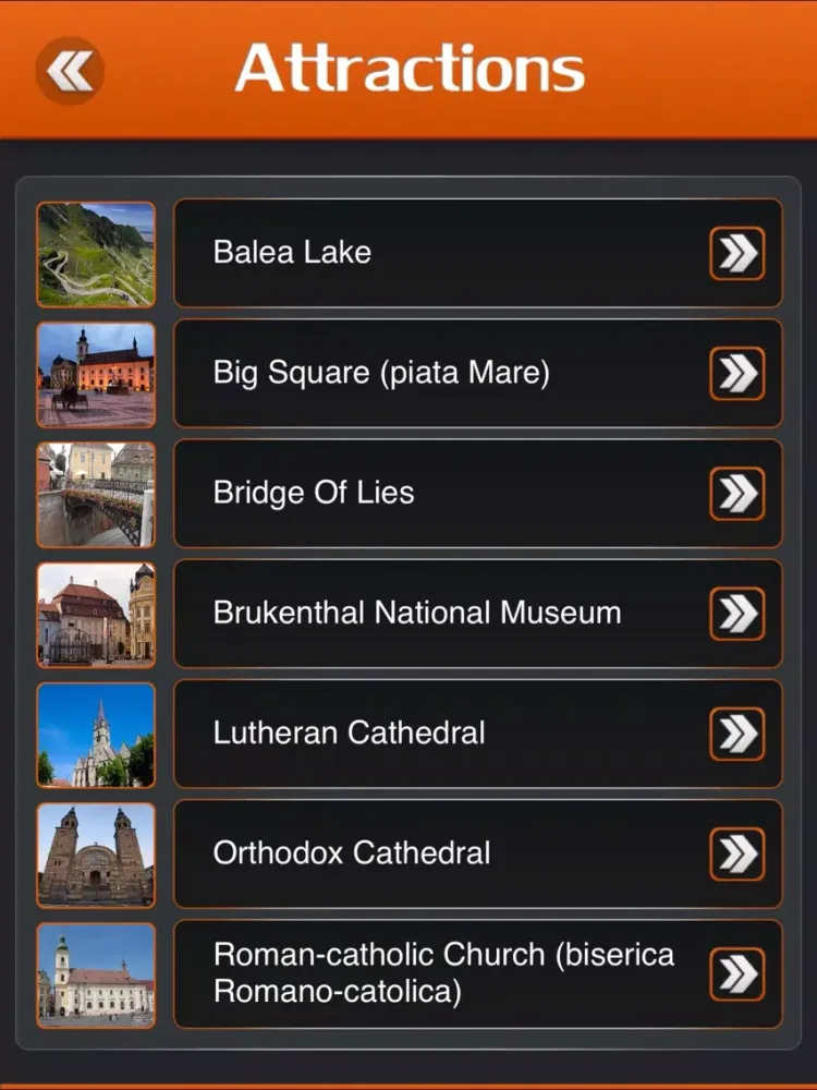 Sibiu Travel Guide iPad  스크린샷