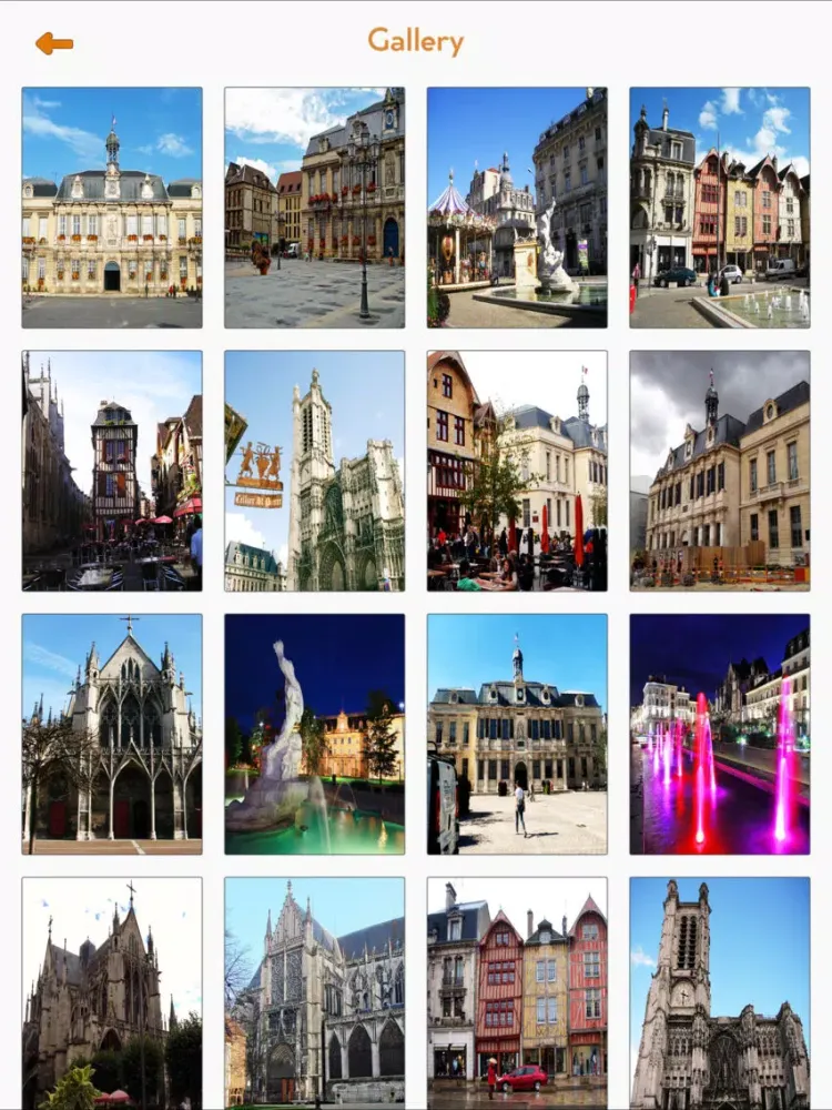 Tangkapan skrin Troyes Tourism Guide iPad 