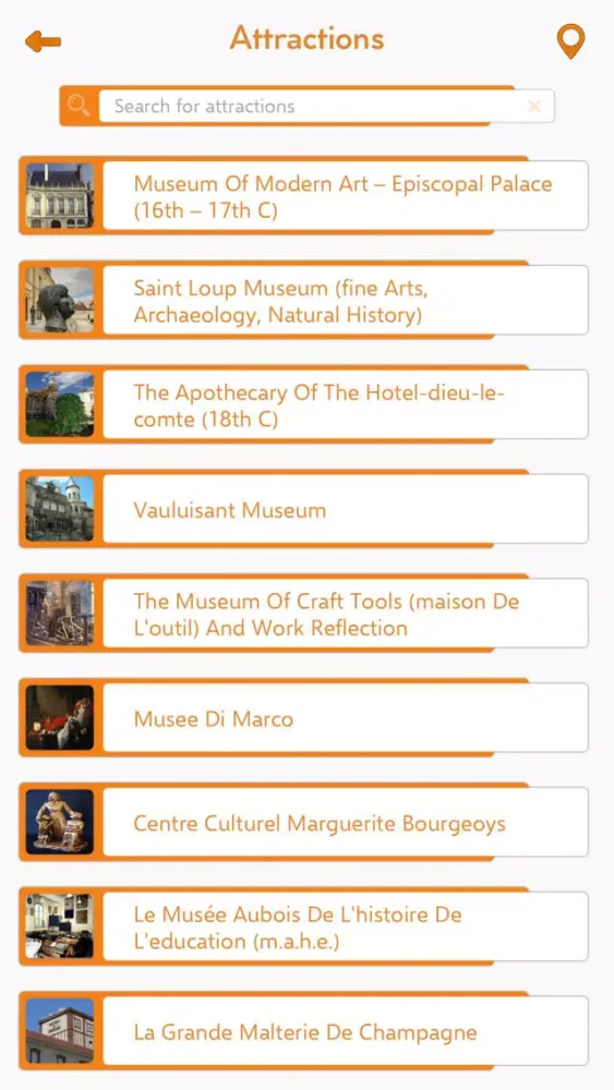 Tangkapan skrin Troyes Tourism Guide