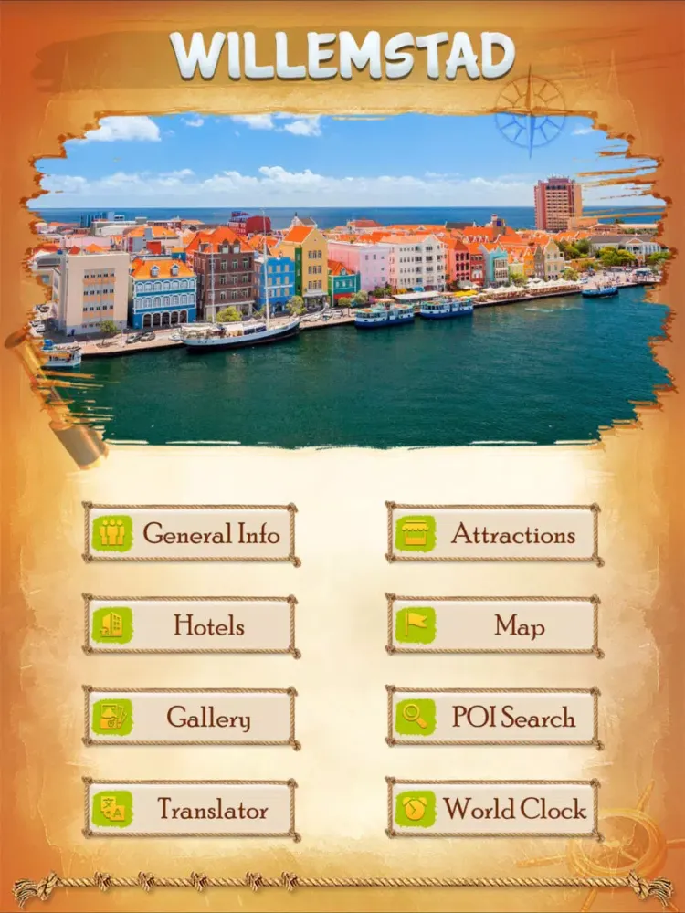 Willemstad City Guide iPad  Screenshots