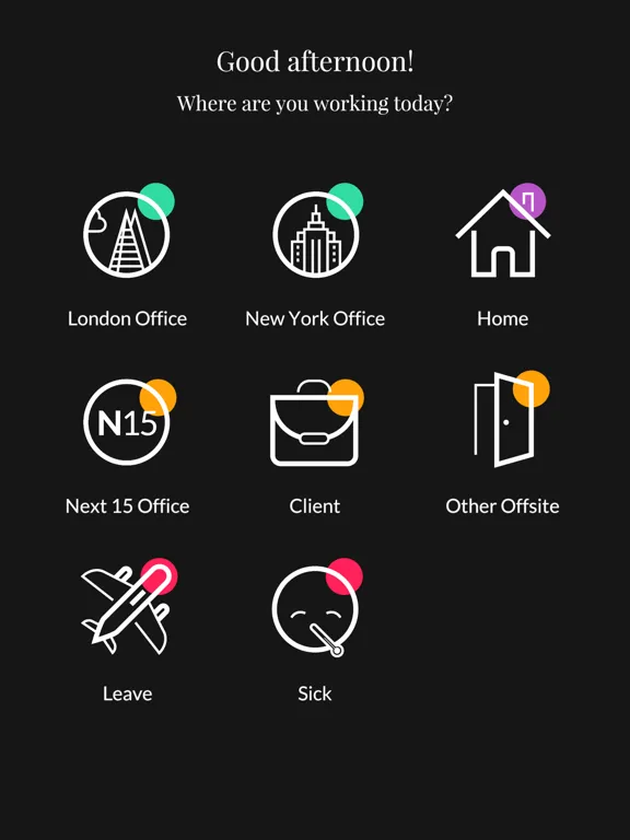 Tangkapan skrin Brandwidth Employee App iPad 