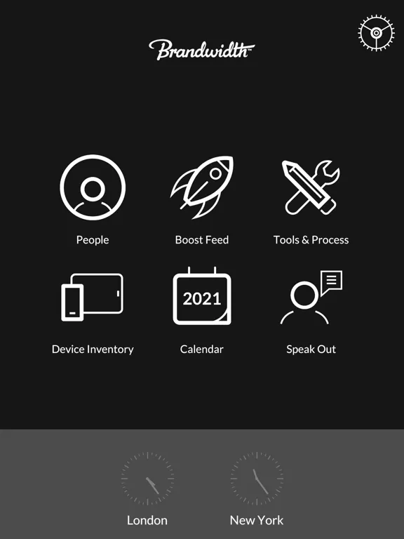Tangkapan skrin Brandwidth Employee App iPad 