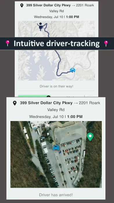 Zrzuty ekranu Branson Rideshare
