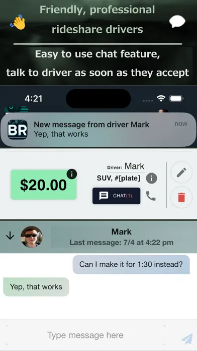 Zrzuty ekranu Branson Rideshare