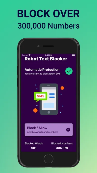 Robot Spam Text Blocker スクリーンショット