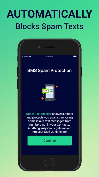Robot Spam Text Blocker スクリーンショット