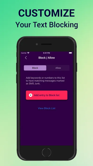 Robot Spam Text Blocker スクリーンショット